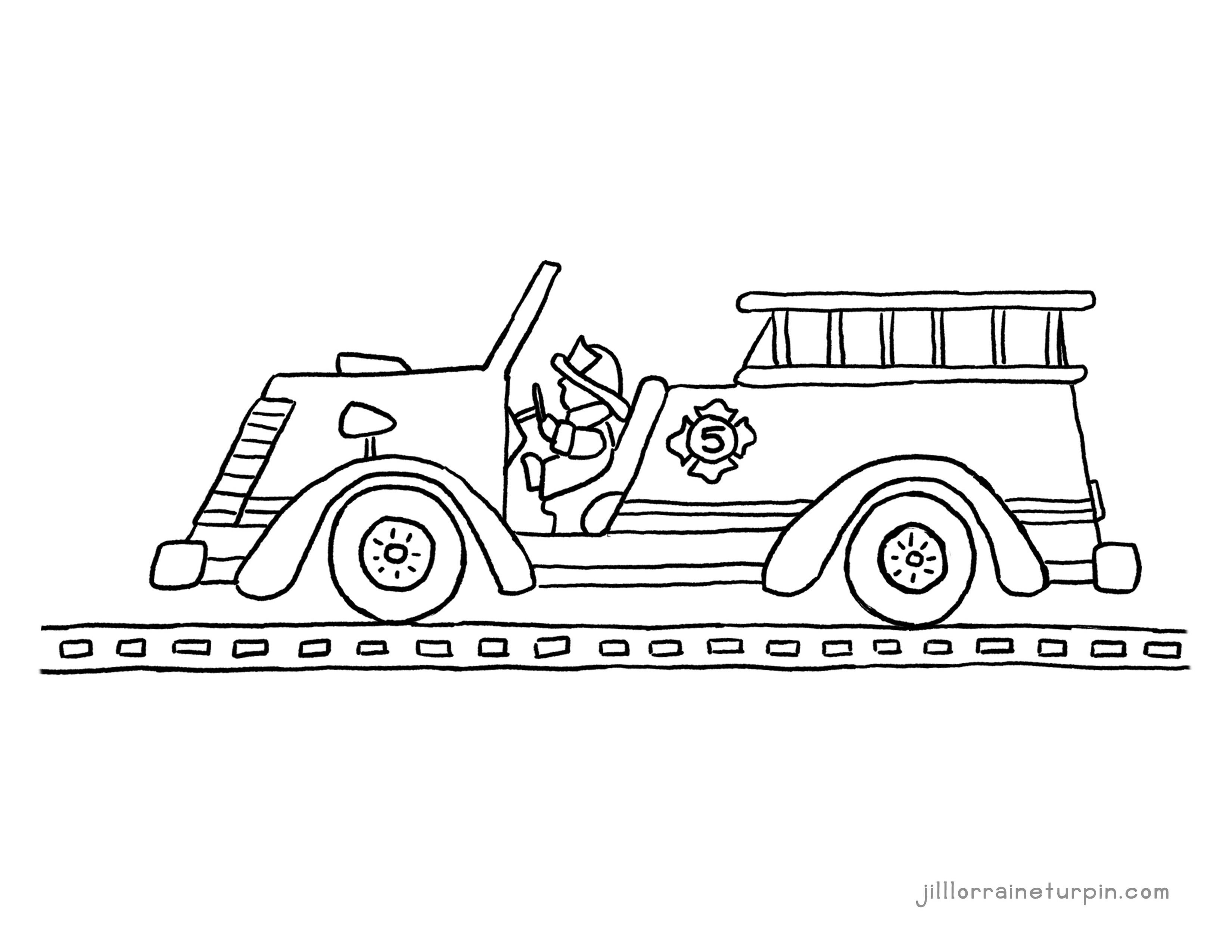 Coloring Pages – My Very Own Fire Truck